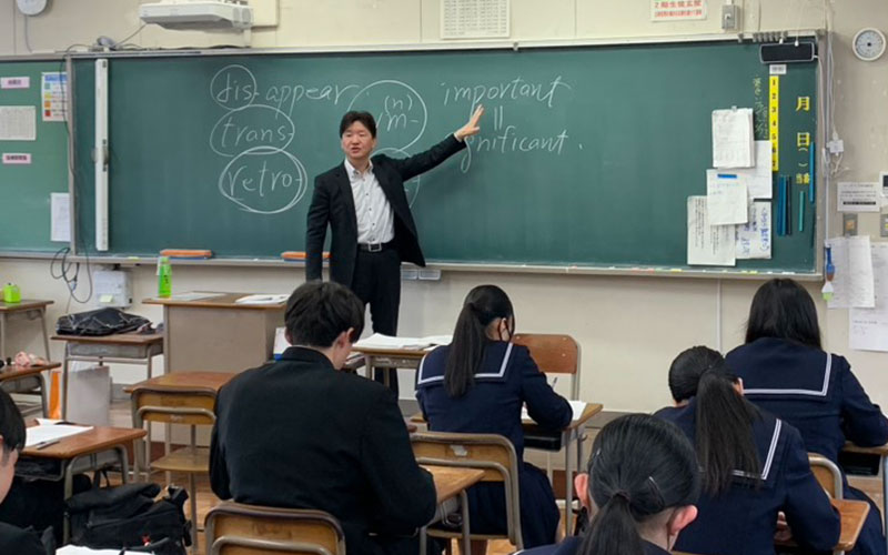 渉外授業の様子